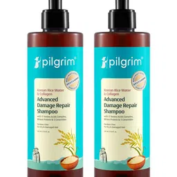 Pilgrim Set of 2 Korean Rice Water & Collagen Advanced Damage Repair Shampoo - 400ml each-picture-15