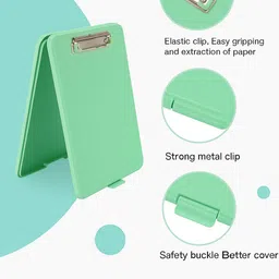 ssk A4 Plastic Folding Clipboard with Storage {B-1) image 4