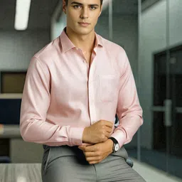 Louis Philippe Men Solid Formal Shirt-picture-19