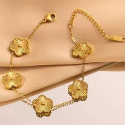 MYKI Women Gold-Plated Wraparound Bracelet image 3