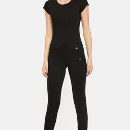 dollar missy Women Solid Black Track Pants image 4