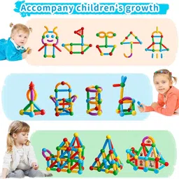learn with fun Magnetic Sticks Building Blocks for Kids 42 Pcs image 2