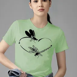 Parona Women Printed T-shirt-image-90