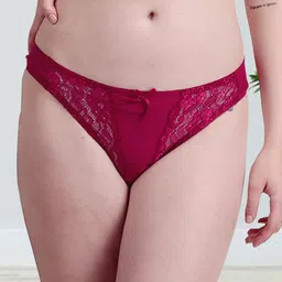 Secret Lives Women Printed Mid-Rise Thong Briefs-image-63