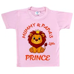 Cute Pals Kids-Unisex Pink Cotton Graphic Printed Tshirts-picture-40