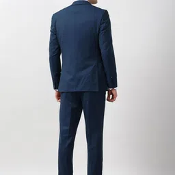 peter england elite Peter England Men Solid Elite Single-Breasted Formal Suits image 4