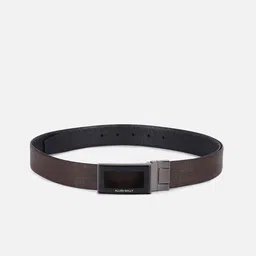 Allen Solly Men Textured Leather Reversible Formal Belt image 2