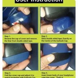 gadgetworld Back Cover for Realme Buds T100, Realme Buds T110 image 2