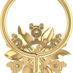 avsar Aayra 18kt Diamond Yellow Gold Nose Wire image 4