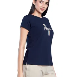 Sonari Women Typography Printed Round Neck Cotton T-shirt image 4