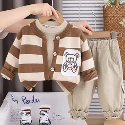 LULU & SKY Boys Striped T-shirt with Trousers-picture-53