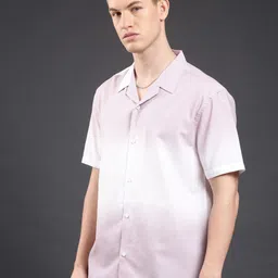 Voroxy Men Relaxed Ombre Faded Casual Shirt image 5