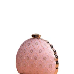 ARTKLIM Floral Sequined Embroidered Box Clutch image 3