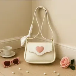 sleema fashion White Women Sling Bag Stylish Sling Bag for Women Mini Purse #Crossbody & Shoulder Handbag for Girls image 1