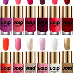 VOLO Set Of 12 Luxury Super Shine Nail Polish- 9.9ml Each- Combo- No- 73 image 1