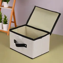 Kuber Industries White & Black 4 Pieces Clothes Drawer Organiser image 2