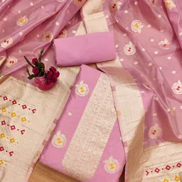 KALINI Ethnic Motifs Woven Design Unstitched Dress Material-picture-21