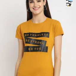 Dreambe Women Typography Printed T-shirt-picture-19