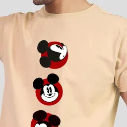 Greylongg Men Typography Printed Drop-Shoulder Sleeves Applique T-shirt image 3