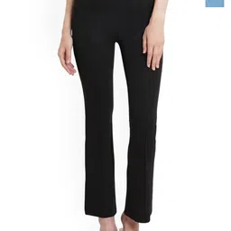 MIXFIT Women Pack Of 2 Flared Fit Mid-Rise Parallel Trousers-picture-16