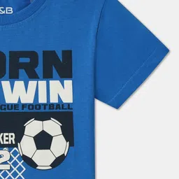 R&B Boys Typography Printed Applique T-shirt image 4