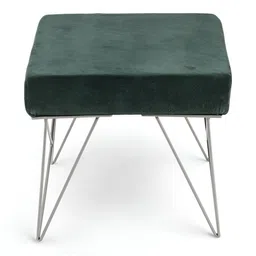 Ikiriya Set Of 2 Sheesham Wood Accent Stools With Metal Legs image 5