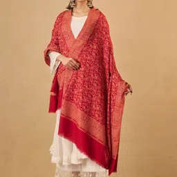 Pashmoda Women Floral Woven Design Shawl-picture-32