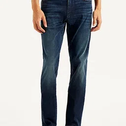 Levis Men Classic Tapered Fit Mid-Rise Light Fade Stretchable Jeans-image-60