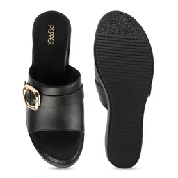 PEPPER Women Open Toe Wedge Heel Sandals image 3