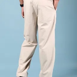 V-Mart Men Self Design Twill Lycra Regular Fit Casual Chinos image 4