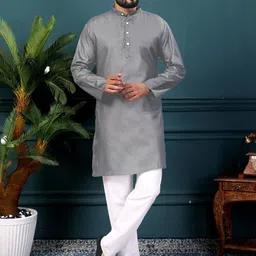 KUNDALI KAKSHAY Men Regular Kurta with Pyjamas-picture-33