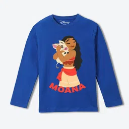 YK Disney Girls Graphic Printed Round Neck Pure Cotton T-shirt-picture-31