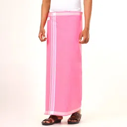 GREEN TEE Men color readymade dhoti Solid Men Dhoti image 3