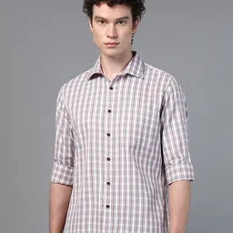 DON VINO Men Comfort Cutaway Collar Vertical Striped Cotton Slim Fit Casual Shirt-picture-36
