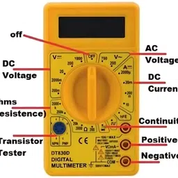 whdz 830D Small Digital Multipurpose Electric meter(AC-DC)Measuring Voltage Current Digital Multimeter image 2