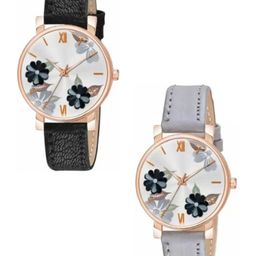 Miss Perfect Women Pack Of 2 Printed Dial & Leather Straps Analogue Watch LJ487-picture-48