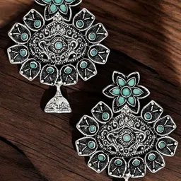 OOMPH Floral Drop Earrings-picture-19