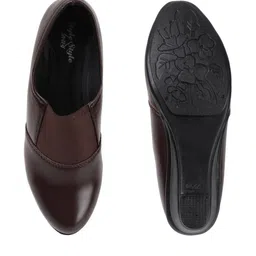 STYLE BUY STYLE Women Synthetic Leather Block Pumps image 3