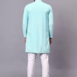 garbhodakshai Men Embroidered Chikankari Kurta image 3