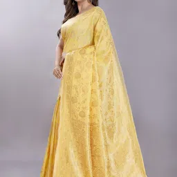 Rani Saahiba Woven Design Zari Chanderi Saree image 3