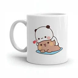 Mr UVD White & Brown Graphic Printed Ceramic Glossy Mug-picture-28