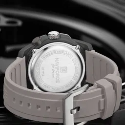 Naviforce Men Textured Dial & Straps Analogue Watch NF7112_S GY GY image 2