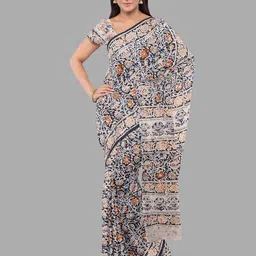 The Chennai Silks Kalamkari Printed Semi Dupion Saree-picture-25