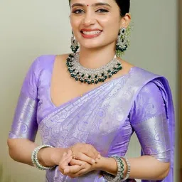 YAMUNE Woven Design Zari Art Silk Handloom Banarasi Saree image 4