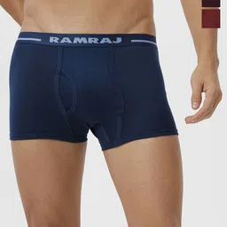 Ramraj Men Pack Of 3 Combed Cotton Trunks VINTRACK_CYGWBL-3P-picture-21
