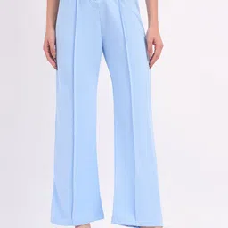 CORSICA Women Relaxed Loose Fit High-Rise Easy Wash Pleated Wide Leg Trousers-picture-45
