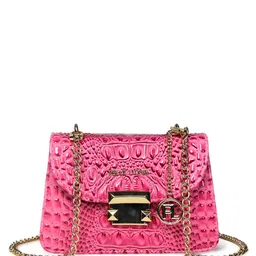 PELLE LUXUR PU Structured Sling Bag with Fringed-picture-10