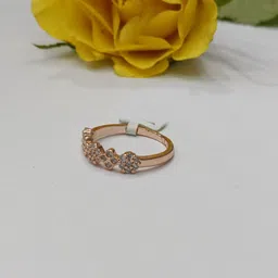 ventino Gold Plated & Zircon Studded Ring image 4