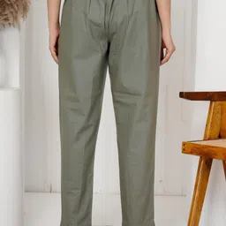 SIGNORIA Women Mom Fit Cotton Peg Trousers image 5