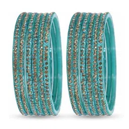 Shasmi Set Of 12 Stone-Studded Bangles image 3